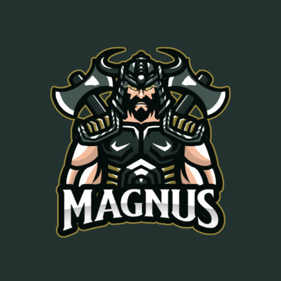 Logo Creator for an eSports Team Featuring a Viking Warrior Clipart