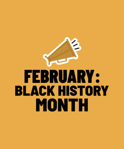 Sticker-Themed T-Shirt Design Maker for Black History Month