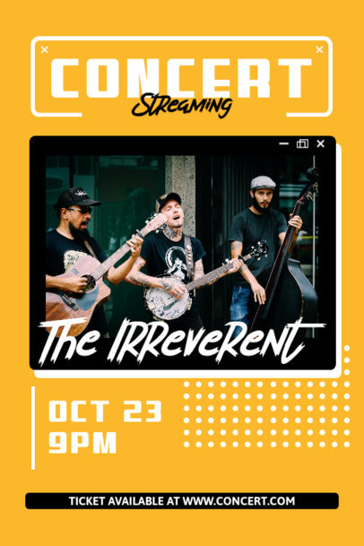 Poster Design Maker for a Music Concert Streaming