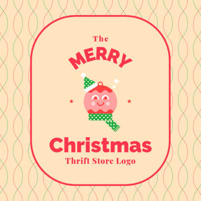 Xmas-Themed Logo Maker for a Thrift Store 