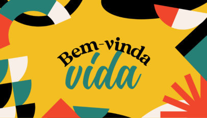 Business Card Design Maker With a Colorful Aesthetic