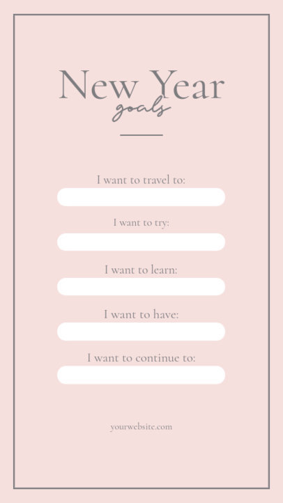 Instagram Story Maker for a New Year’s Resolutions List 4668-el1