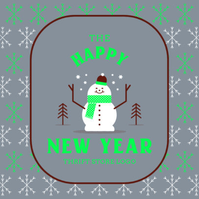 Thrift Store Logo Template Featuring Holiday-Themed Graphics