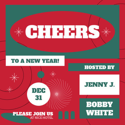 Instagram Post Generator for a New Year’s Eve Party 