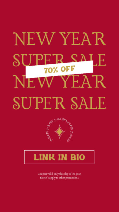 Instagram Story Design Maker to Promote New Year Offers