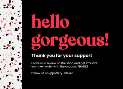 Greeting Card Design Creator for a Local Store with a Thankful Quote