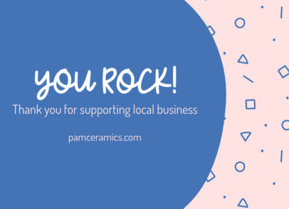 Greeting Card Design Generator for a Small Business Featuring a Doodle Pattern