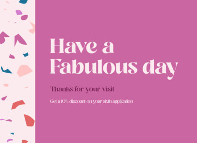 Greeting Card Template for a Local Business with a Positive Quote