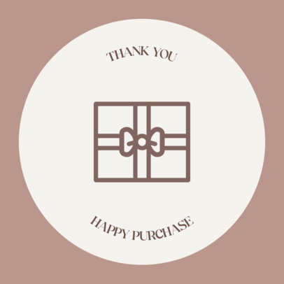 Sticker Design Creator for a Local Shop Featuring a Gift Icon 4272f