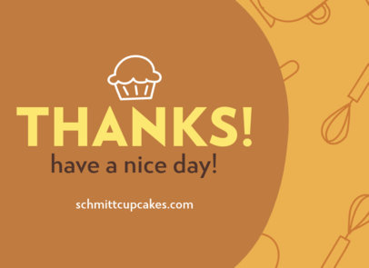 Greeting Card Design Maker Featuring a Cupcake Doodle