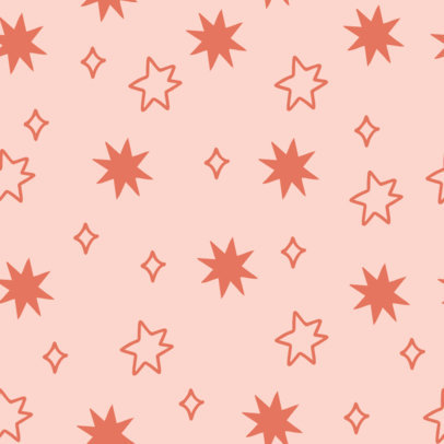 Wrapping Paper Design Creator Featuring Hand-Drawn Star Doodles