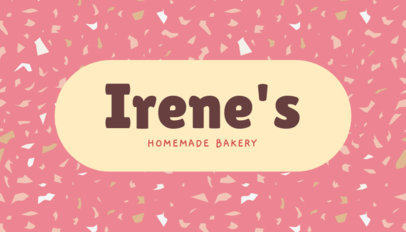 Front Business Card Generator for a Local Bakery Featuring a Colorful Background