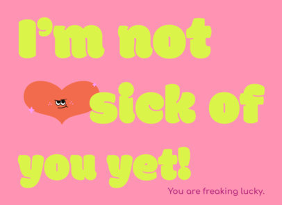 Greeting Card Design Maker With an Anti-Valentine’s Day Theme 
