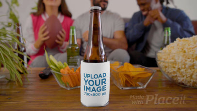 Koozie Video Featuring a Group of Friends Enjoying the Big Game
