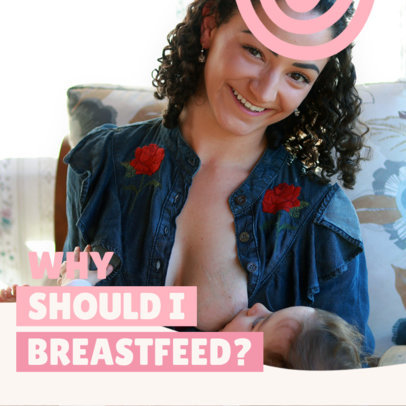 Instagram Post Generator Featuring Breastfeeding Benefits