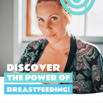 Instagram Post Design Creator for a Chestfeeding Guide