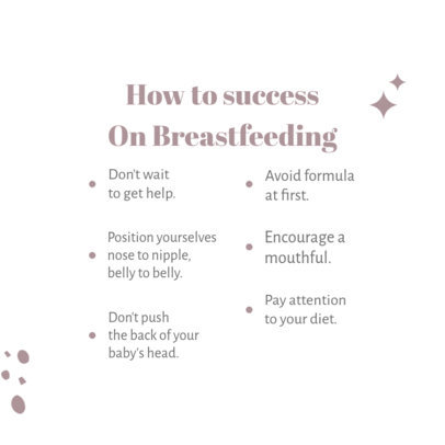Instagram Post Creator Featuring a List With Breastfeeding Tips 