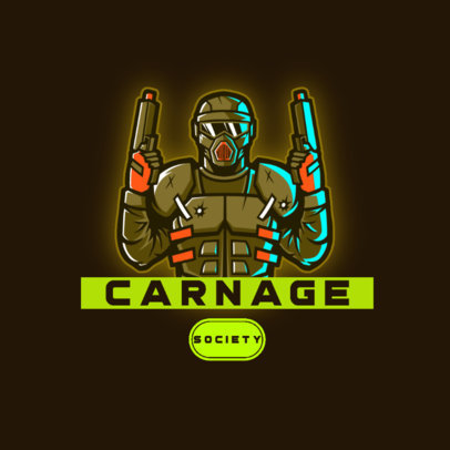 Airsoft Team Logo Creator With a Shooter Graphic