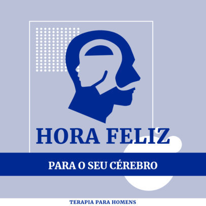 Podcast Cover Creator for a Men's Mental Health Counseling Episode