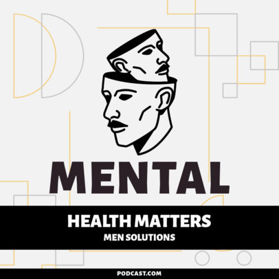 Podcast Cover Creator for a Positive Manhood Advice Show 4851g