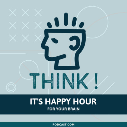 Podcast Cover Generator for a Daily Men's Mental Health Counselor's Episode 4851j