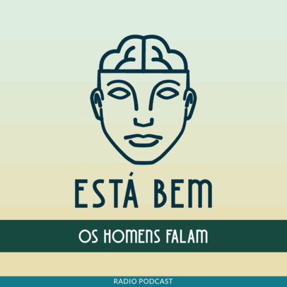 Podcast Cover Maker for Advice on Men's Mental Health