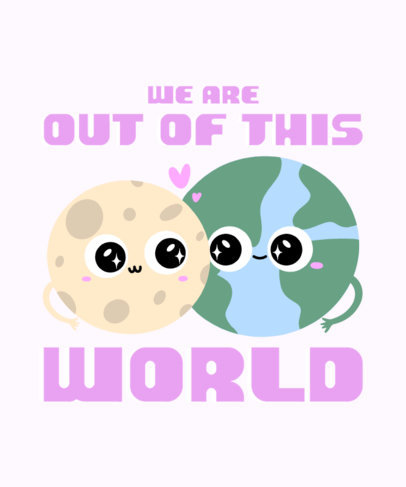 Couple's Matching Tee Design Generator for Valentine's Day