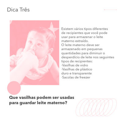 Breastfeeding-Themed Instagram Post Design Template With Text in Portuguese and Pictures