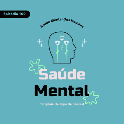 Podcast Cover Maker for a Show About Men’s Mental Health