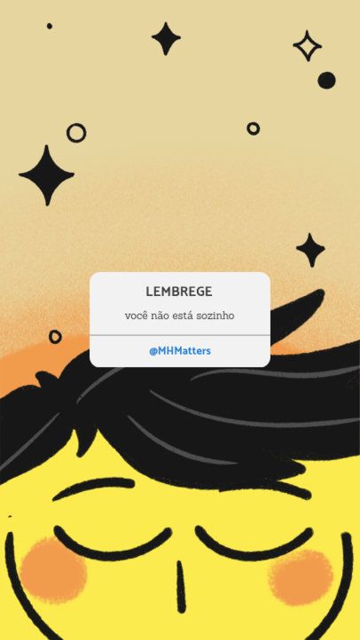 Instagram Story Creator Featuring a Wellness Reminder for Men