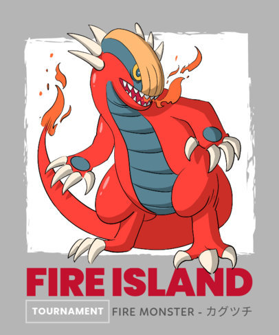 T-Shirt Design Maker With Anime-Styled Graphics Inspired by Pokemon 4299f
