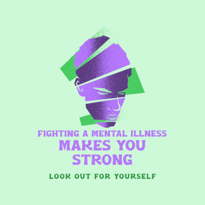 Instagram Post Generator Featuring Advice on Men's Mental Health