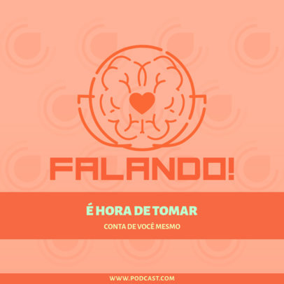 Podcast Cover Maker for an Episode About Men's Mental Health