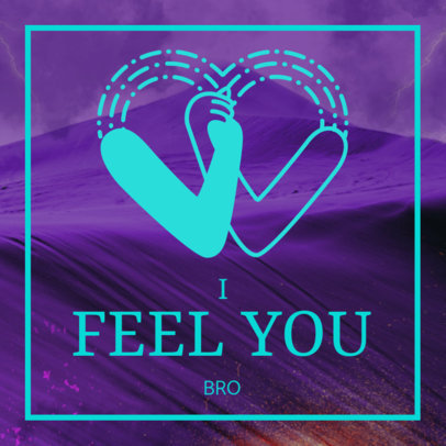 Instagram Post Design Maker Supporting Men's Mental Health