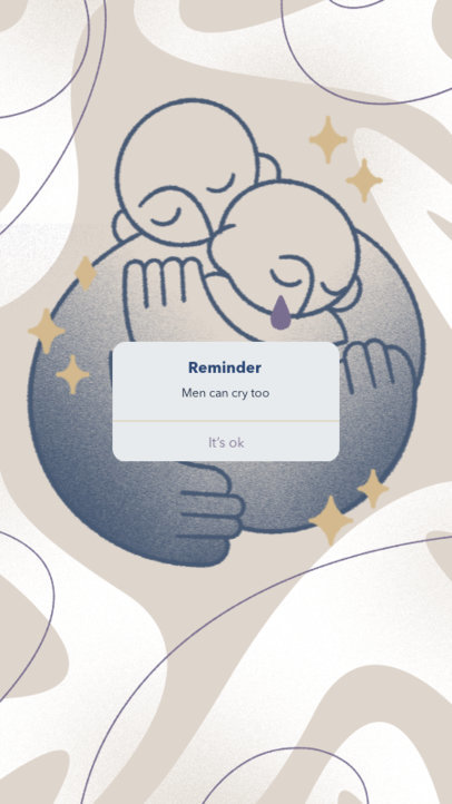 Instagram Story Generator for a Healthy Masculinity Tip