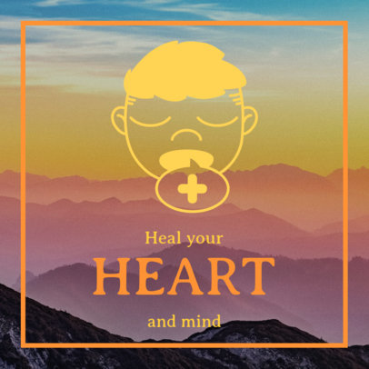 Men's Mental Health-Themed Instagram Post Design Creator