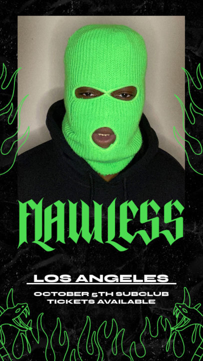 Instagram Story Design Template to Announce a Hip-Hop Event