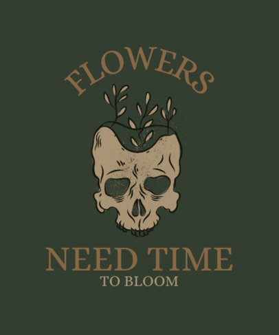 Dark Academia-Themed T-Shirt Design Template with a Profound Quote