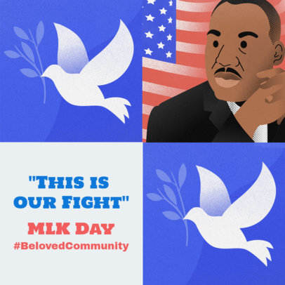Instagram Post Maker With an MLK Day Theme