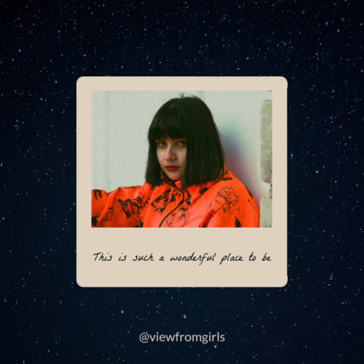 Instagram Post Creator with an Instant Photo-Style Frame for a Streetwear Brand