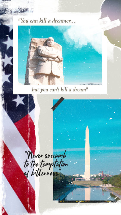 Instagram Story Template Featuring Martin Luther King’s Quotes