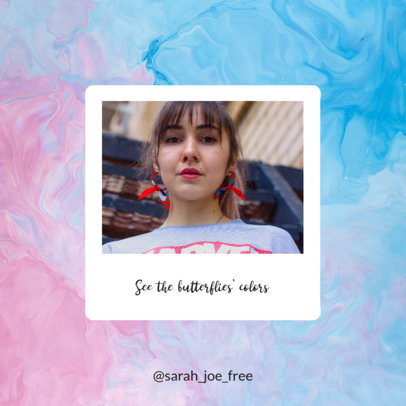 Instagram Post Maker with a Streetwear Shooting Instant-Style Picture