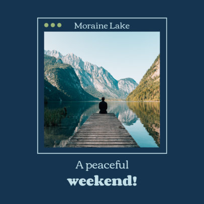 Instagram Post Design Template for a Travel-Themed Carousel