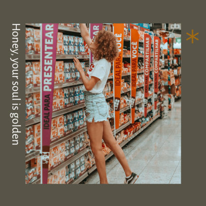 Instagram Post Creator with a Preview of a Casual Photoshoot