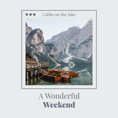 Instagram Post Design Creator for a Carousel With Travel Pictures