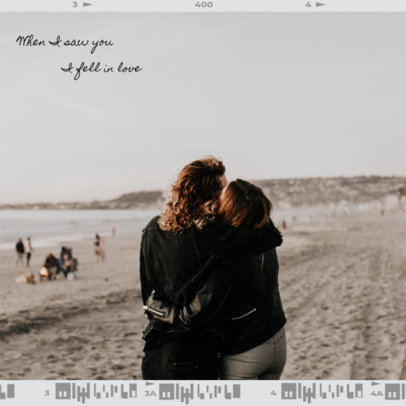 Instagram Post Generator for a Romantic Photoshoot Carousel