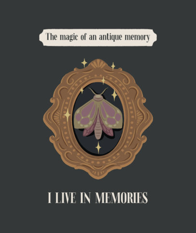 Esoteric-Looking Tote Bag Design Template with a Dark Academia Theme