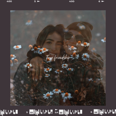Instagram Post Template for a Besties Photoshoot Carousel