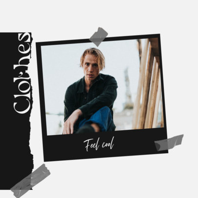 Instagram Post Design Maker to Share a Clothing Collection on a Carousel