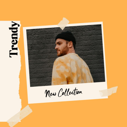 Instagram Post Design Template for Clothing Brands With a Carousel Layout and a Vintage Aesthetic